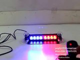 Red blue led car dash deck visor lights TBF 3868L 2C