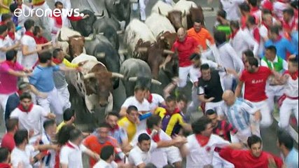 Mehr als ein Dutzend Verletzte bei Stierhatz in Pamplona