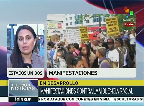 Nueva York protesta pro violencia policial contra afroamericanos