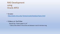 Oracle APEX 4.2.4 Tutorial (05 of 22) - Create a table using Object Browser and define a constraint