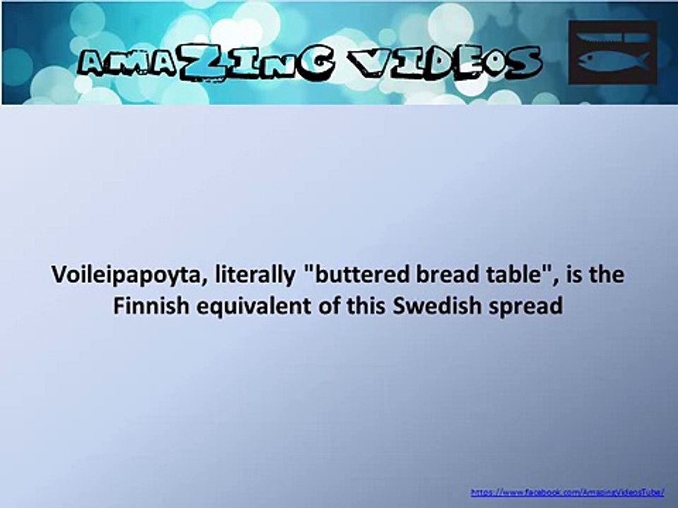 Voileipapoyta, literally buttered bread table, is the Finnish equivalent of this # Quiz # Question