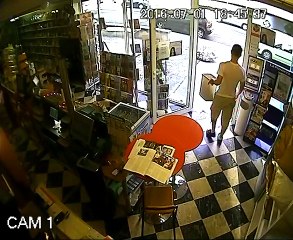 A criminal attempts to rob a store at gunpoint, but his plans are foiled by an unlikely hero...