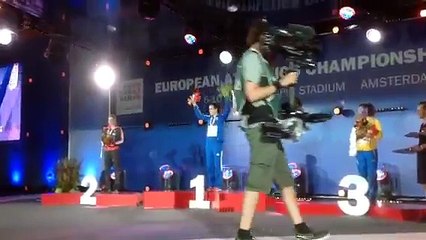 Katerina Stefanidi award ceremony . National anthem of Greece