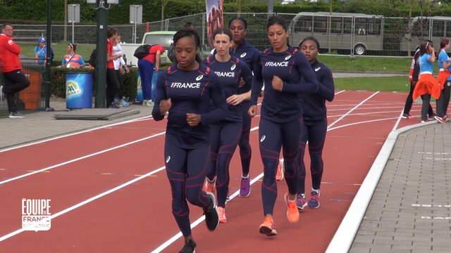 La préparation des relais 4x100 m