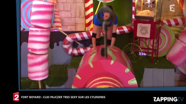 Fort Boyard 2016 : Clio Pajczer ultra sexy sur les cylindres, elle fait monter la température (Vidéo)