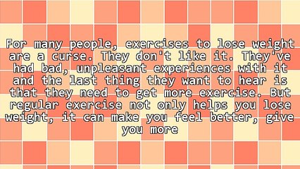 The Easy Way To Exercise If You Want To Lose Weight