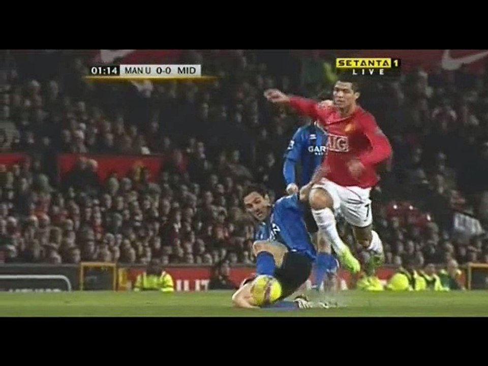 Cristiano Ronaldo Vs Middlesbrough Home 08-09