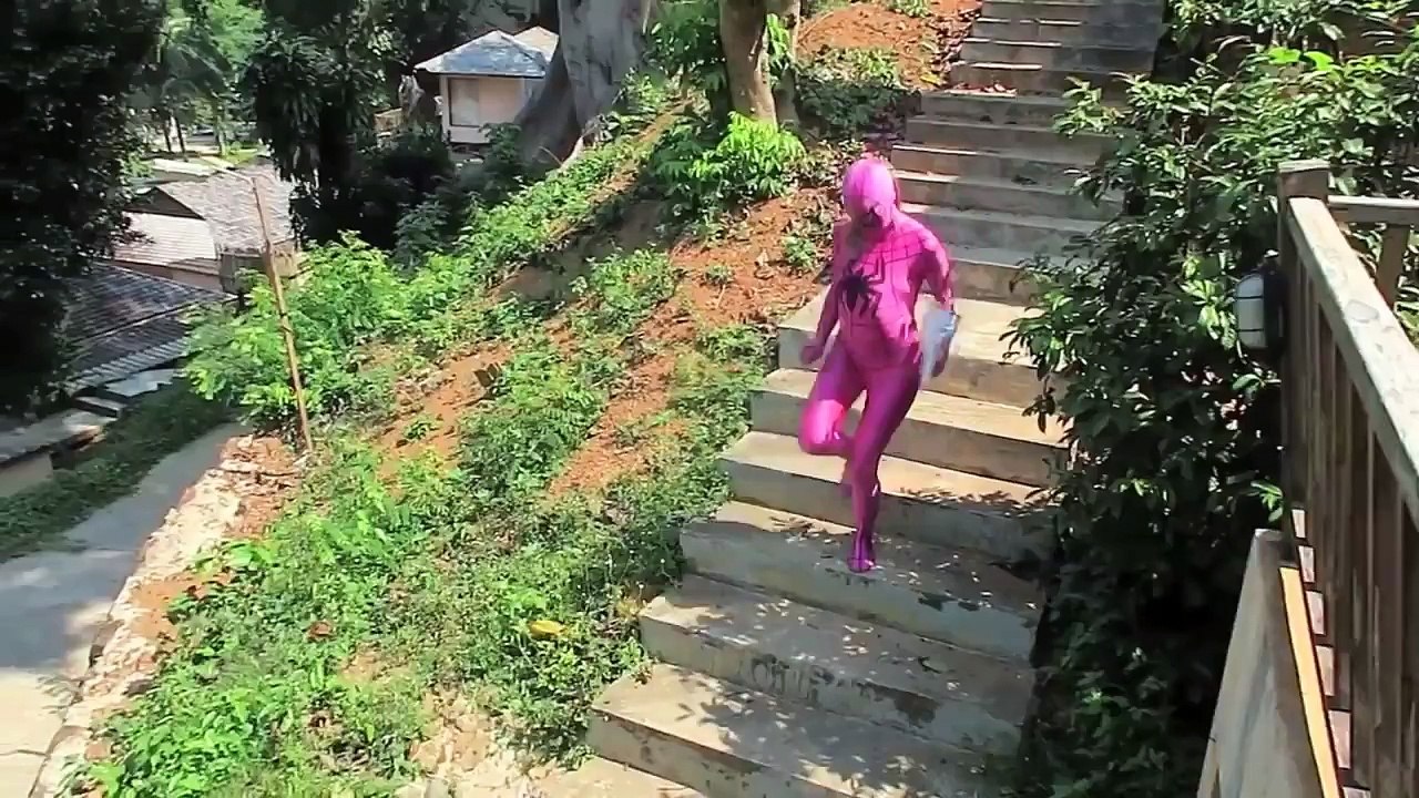 Spiderman and friends | Pregnant Elsa and Pink Spidergirl!  Funny video