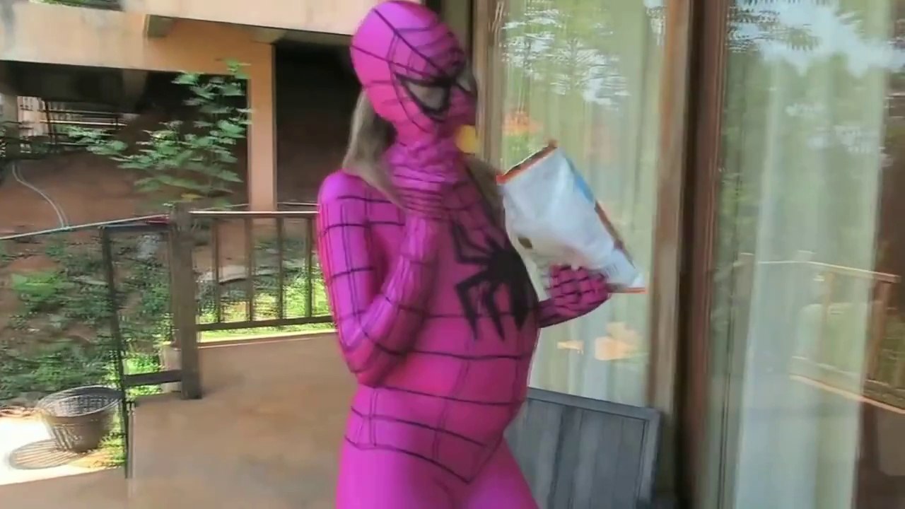 Spiderman and friends | Pregnant Elsa and Pink Spidergirl!  Funny video