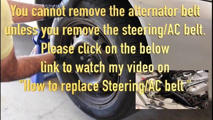 Mitsubishi Lancer Fix: Alternator Belt Replacement, Tension Check 4PK775