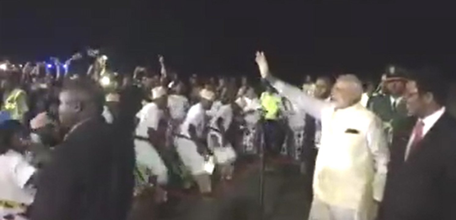 A Lively and Cultural Welcome given to PM Narendra Modi in Tanzania