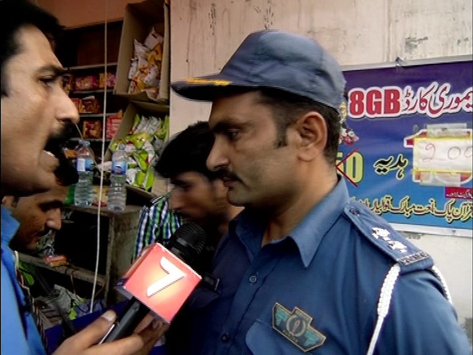 Rai Husnain in action during the shoot of program Had Hai ( uncensored)