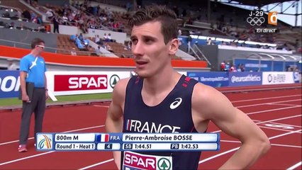 séries 800m H - ChE 2016 athlé (Bosse, Selmouni)