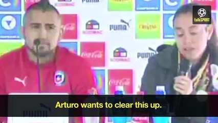Arturo Vidal Crying after car accident