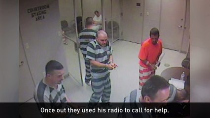 Prisoners break out of cell to help collapsed guard