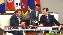 Deploying THAAD is purely for country's defense against N. Korea: Defense Minister