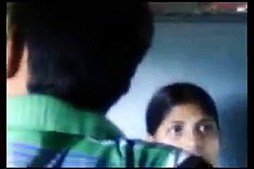 local girl and boy enjoy in runing train