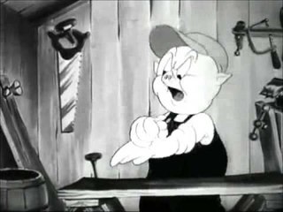 Porky Pig swears