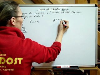 Fizika-1 zadatak br. 1.109. -impuls sile i količina gibanja - riješeni zadaci - žuta zbirka