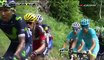 Разборка в горе за 10 км до финиша  9 го этапа Tour de France 2016  (ВИДЕО).