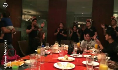 Maine Mendoza with her family , Post birthday celebration of Nanay Dub ! July 9,2016.