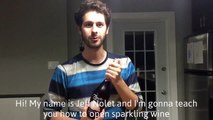 How to open a bottle of sparkling wine