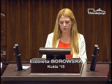 Poseł Elżbieta Borowska - Wystąpienie z dnia 22 czerwca 2016 roku.