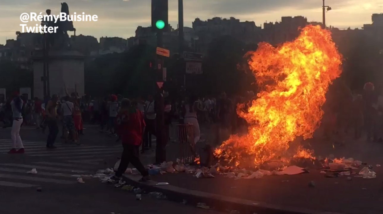 Des affrontements près de la fanzone de Paris pendant France-Portugal