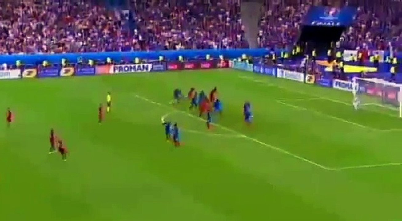 Pepe offside Goal Vs France - Euro 2016