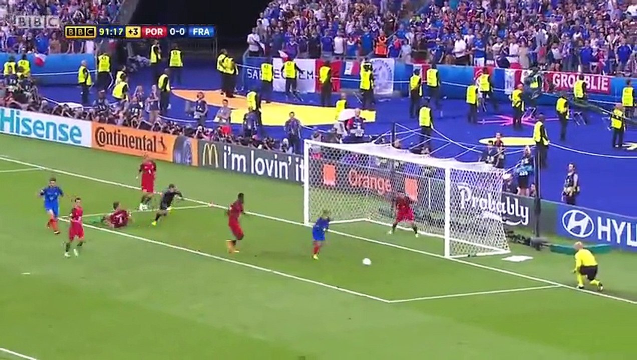 ملخص مباراة البرتغال ضد فرنسا 1-0 نهائي يورو 2016