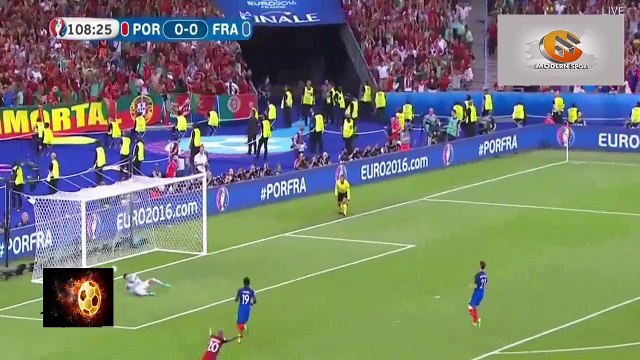 أهداف مباراة البرتغال وفرنسا 1-0 نهائى يورو 2016