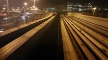 Timelapse - Dubai Metro Red Line (Night)