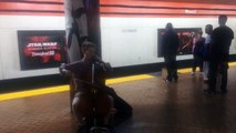 Amazing cello performance at the San Francisco Bart station