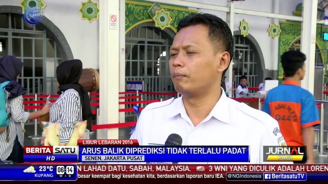 Tak Ada Kepadatan Penumpang Saat Arus Balik di Stasiun Senen