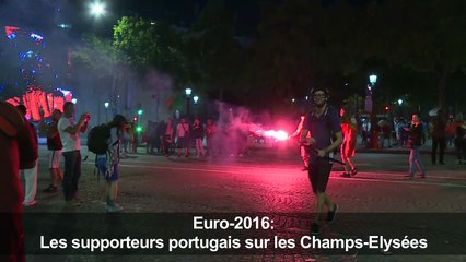 Euro-2016: les supporters portugais investissent les Champs