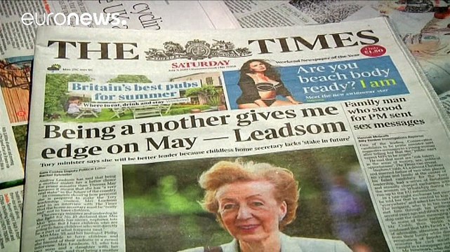 British PM hopeful's motherhood remarks spark row