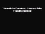 Download Thieme Clinical Companions Ultrasound (Reihe Clinical Companions) Ebook Online