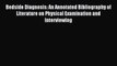 Read Bedside Diagnosis: An Annotated Bibliography of Literature on Physical Examination and