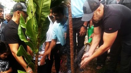 Salman Khan Does Tree Plantation In Mumbai