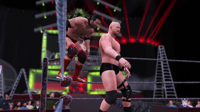 WWE 2K16 stone cold steve austin v scott hall