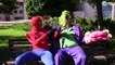 Spiderman w/ Deadpool vs Joker Superheroes Battle in Real Life! Joker kidnapped SpiderBaby
