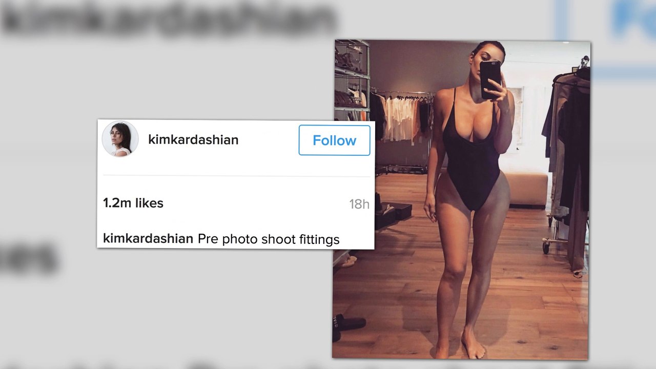 Kim Kardashian wird dafür kritisiert ein Selfie gepostet zu haben