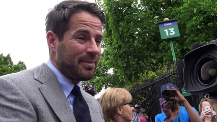 Former footballer Jamie Redknapp at Wimbledon Final