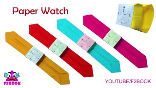 Childrens Craft Paper Watch  Easy Make Watch || Origami For Kids F2BOOK Videos 162