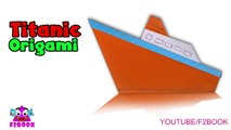 Paper Steam Boat - Origami for kids Craft Art  F2BOOK  Video Tutorial  165