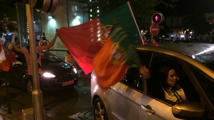 La fête après la victoire du Portugal à l'Euro