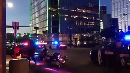 Intense new close-up footage of Dallas police shooting