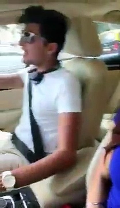 car fun with friends in libarty market