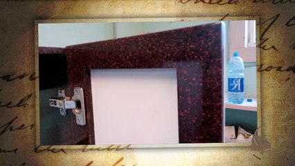 Шкаф из акрила (искусственного акрилового камня) для яхты. 100% влагостойкость