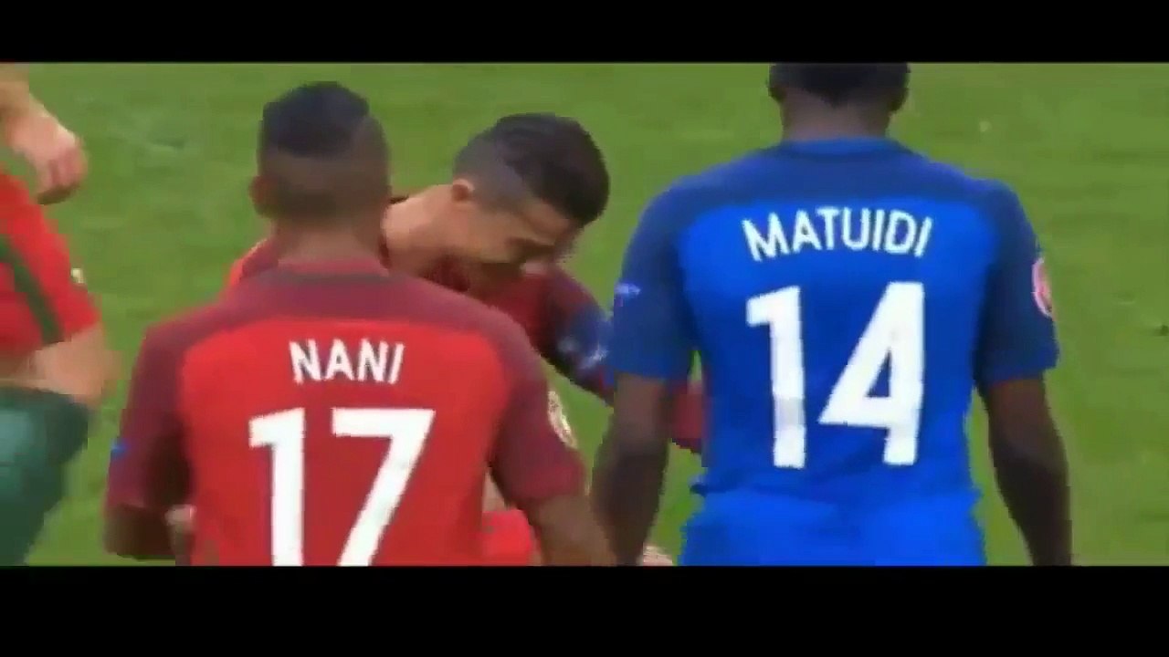 Cristiano Ronaldo - Cristiano Ronaldo stretchered off in tears in Euro 2016 final